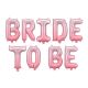 Balón Bride to be ružový