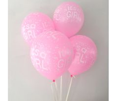 10 ks balónov - dievča