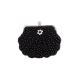 Spoločenská kabelka čierna s perličkami 1