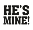 Svadobné nálepky na topánky HE´S MINE 1pár