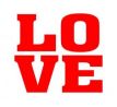Svadobné nálepky na topánky LOVE 1pár