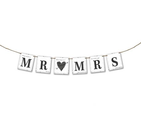Girlanda Mr. & Mrs.
