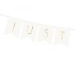 Girlanda Just Married biela