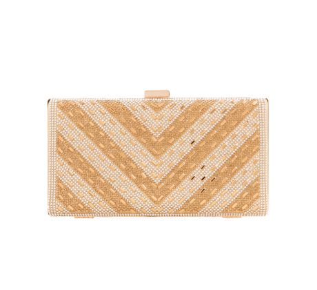 Spoločenská kabelka clutch zlatá