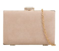Spoločenská kabelka clutch nude 1