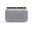 Spoločenská kabelka clutch strieborná 3