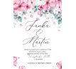 Svadobné oznámenie Kvety elegant