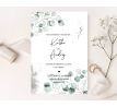 Svadobné oznámenie Eukalyptová vetvička