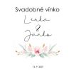 Svadobné etikety na fľaše 62