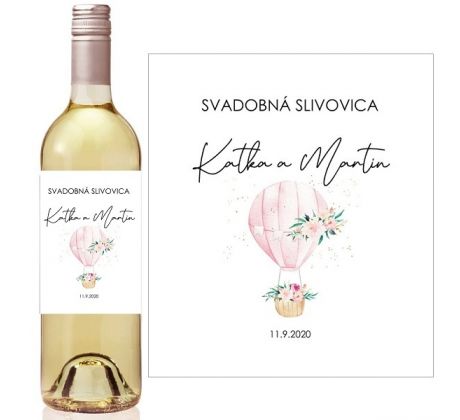 Svadobné etikety na fľaše 76