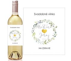 Svadobné etikety na fľaše 84