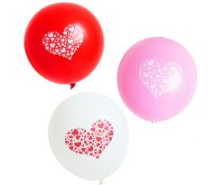 Balóny - 10 ks ružové srdiečko