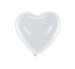 Balóny v tvare srdca biele