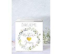 Personalizovaná krabica na telegramy/peniaze 9