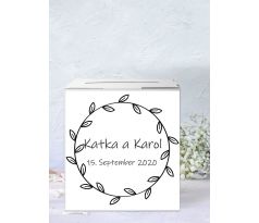 Personalizovaná krabica na telegramy/peniaze 34