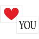 Svadobné nálepky na topánky LOVE YOU 1pár