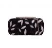 Spoločenská kabelka clutch zdobená čierna 2