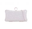 Spoločenská kabelka clutch strieborná 8
