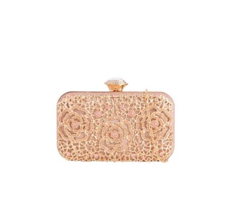 Spoločenská kabelka clutch šampaň 10