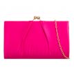 Spoločenská kabelka saténová fuksiová 1