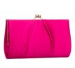 Spoločenská kabelka saténová fuksiová 1