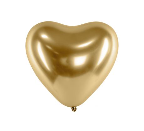 Balóny v tvare srdca zlaté