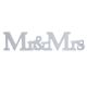 Písmená/nápis Mr. &  Mrs.