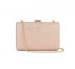 Spoločenská kabelka clutch s kamienkami nude