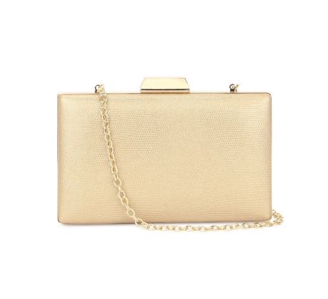 Spoločenská kabelka clutch zlatá 13