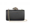 Spoločenská kabelka s ozdobou čierna
