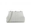 Spoločenská kabelka strieborná clutch