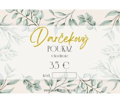 Darčekový poukaz v hodnote 35 € - tlačená verzia