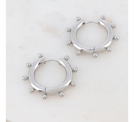 Náušnice kruhy z chirurgickej ocele Kae 2,5 cm