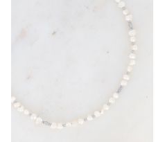 Náhrdelník s perlami z chirurgickej ocele Perle