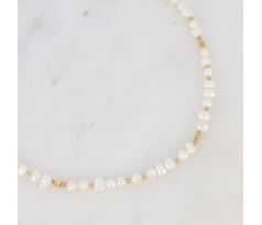 Náhrdelník s perlami z chirurgickej ocele Perle