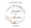 Svadobné etikety na fľaše 95