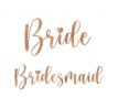 Nálepky na poháre Bride & Bridesmaid