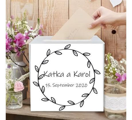 Personalizovaná krabica na telegramy/peniaze 34