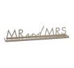 Akrylový nápis Mr and Mrs zlatý