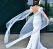 Rukávy na svadobné šaty - tylové dlhé