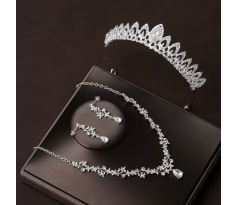 Set - náušnice, náhrdelník a tiara 2