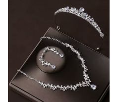 Set - náušnice, náhrdelník a tiara 4