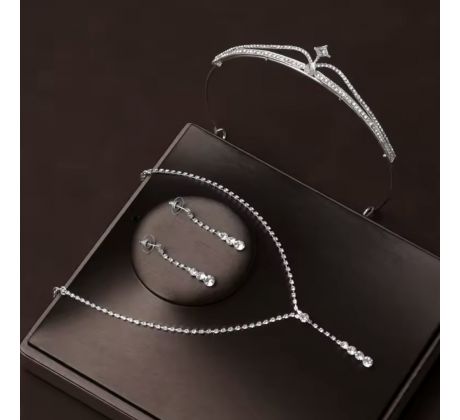 Set - náušnice, náhrdelník a tiara 6