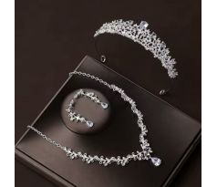 Set - náušnice, náhrdelník a tiara