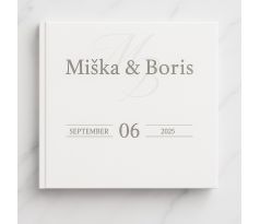 Svadobná kniha hostí personalizovaná Simple