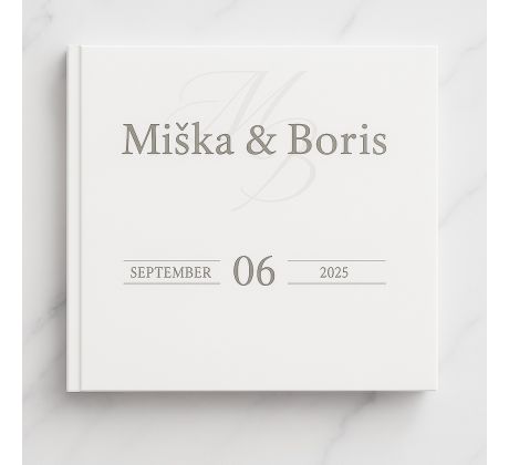 Svadobná kniha hostí personalizovaná Simple