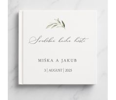 Svadobná kniha hostí personalizovaná Oliva