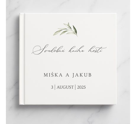 Svadobná kniha hostí personalizovaná Oliva