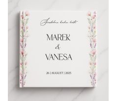 Svadobná kniha hostí personalizovaná Rozkvitnutá jar