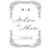 Svadobná kniha hostí personalizovaná Elegant